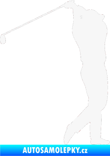 Samolepka Golfista 004 pravá bílá