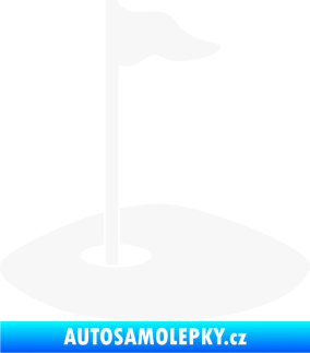Samolepka Golfová jamka 001 levá bílá