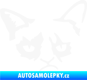 Samolepka Grumpy cat 001 pravá bílá