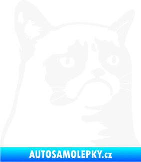 Samolepka Grumpy cat 002 pravá bílá