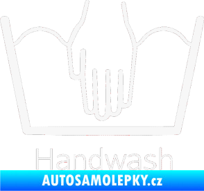 Samolepka Handwash ruční mytí bílá