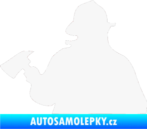 Samolepka Hasič 004 levá bílá