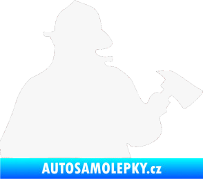 Samolepka Hasič 004 pravá bílá
