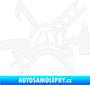 Samolepka Hasič 005 pravá bílá
