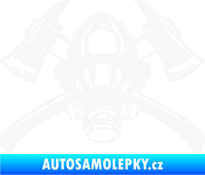 Samolepka Hasič 014 bílá