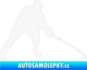 Samolepka Hokejista 002 pravá bílá