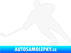 Samolepka Hokejista 014 levá bílá