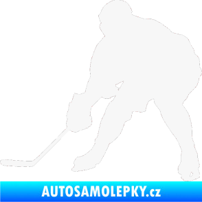 Samolepka Hokejista 016 levá bílá