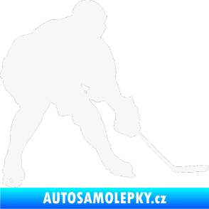 Samolepka Hokejista 016 pravá bílá