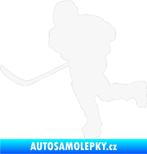 Samolepka Hokejista 017 levá bílá