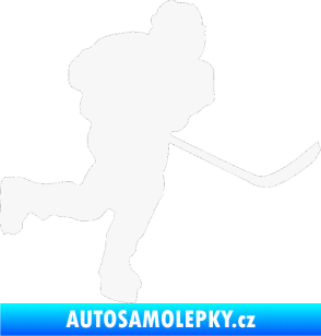 Samolepka Hokejista 017 pravá bílá