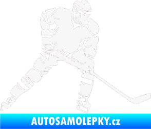 Samolepka Hokejista 026 pravá bílá