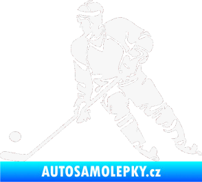 Samolepka Hokejista 027 levá bílá