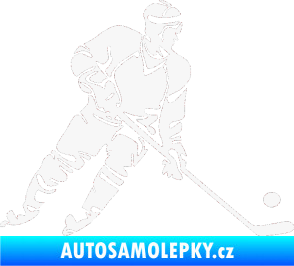 Samolepka Hokejista 027 pravá bílá