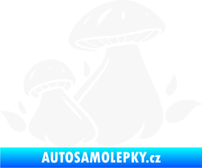 Samolepka Houby 002 pravá bílá