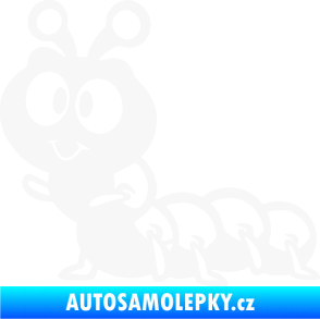 Samolepka Housenka 002 levá bílá
