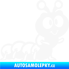 Samolepka Housenka 002 pravá bílá
