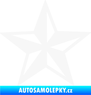 Samolepka Hvězda námořní bílá