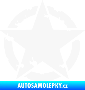 Samolepka Hvězda US Army 003 narušená bílá