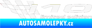Samolepka i10 limited edition levá bílá