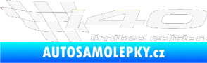 Samolepka i40 limited edition levá bílá