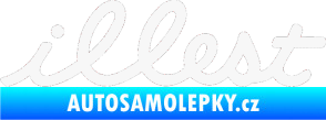 Samolepka Illest 001 bílá
