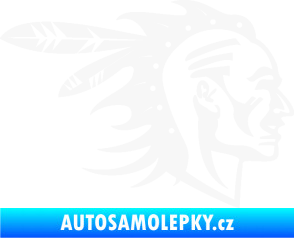 Samolepka Indián 003 pravá bílá