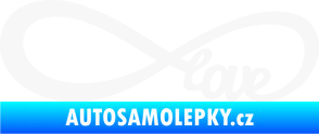 Samolepka Infinity 004 love bílá