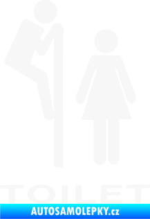 Samolepka Interiér 013 - Toilet bílá