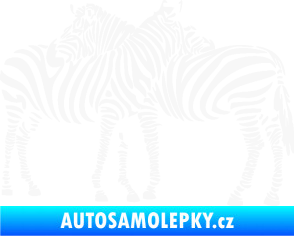 Samolepka Interiér 019 levá zebry bílá