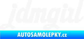 Samolepka Jdm girl 002 nápis bílá