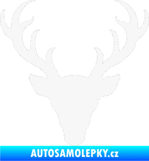 Samolepka Jelen trofej 003 bílá