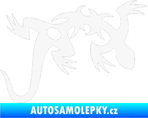 Samolepka Ještěrka 002 pravá bílá