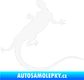 Samolepka Ještěrka 004 pravá bílá
