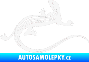 Samolepka Ještěrka 011 pravá bílá