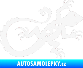 Samolepka Ještěrka 012 pravá bílá