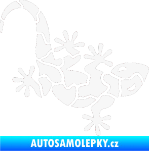 Samolepka Ještěrka 015 pravá bílá