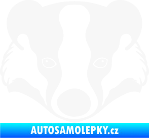 Samolepka Jezevec 001  bílá