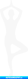 Samolepka Jóga 003 pravá bílá