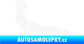 Samolepka Jóga 004 levá bílá