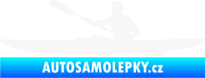 Samolepka Kajakář 003 levá bílá