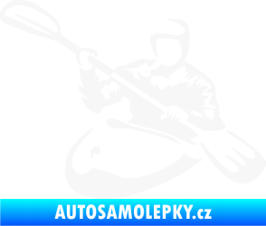Samolepka Kajakář 004 levá bílá