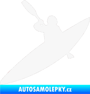 Samolepka Kanoista 001 levá bílá