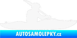 Samolepka Kanoista 003 pravá bílá