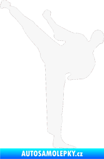 Samolepka Karate 001 levá bílá