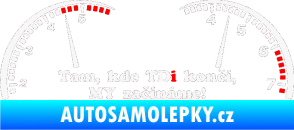 Samolepka Kde TDi končí bílá