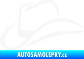 Samolepka Klobouk 002 levá bílá
