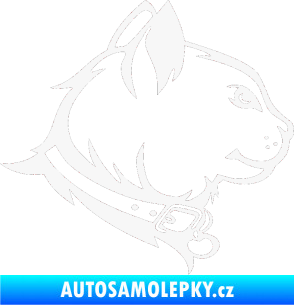 Samolepka Kočka 003 pravá bílá
