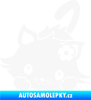 Samolepka Kočka 012 levá bílá