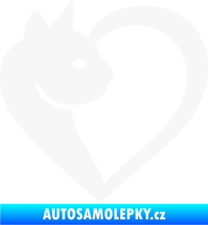 Samolepka Kočka love 001 levá bílá